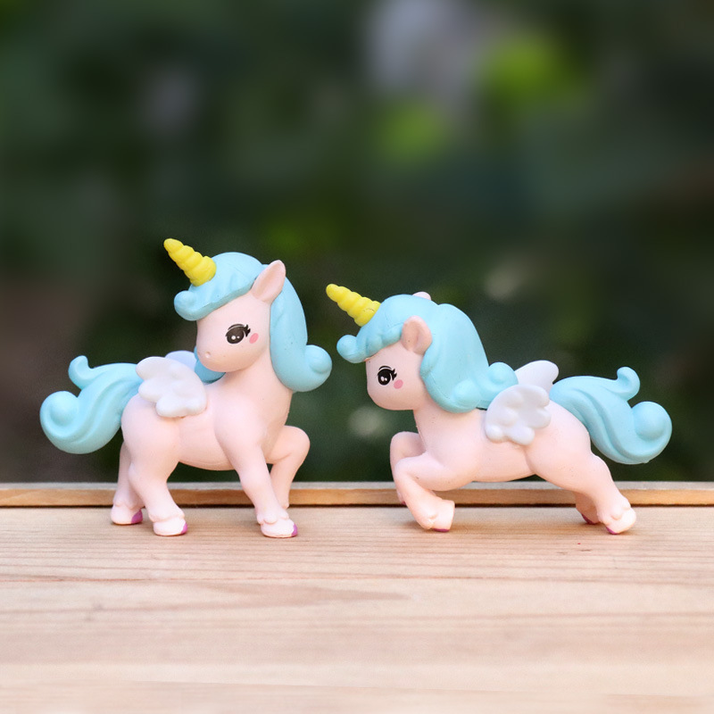 4 قطع/مجموعة مجسمات أنمي يونيك - مراجعة Model Kit Unicorn وسعره