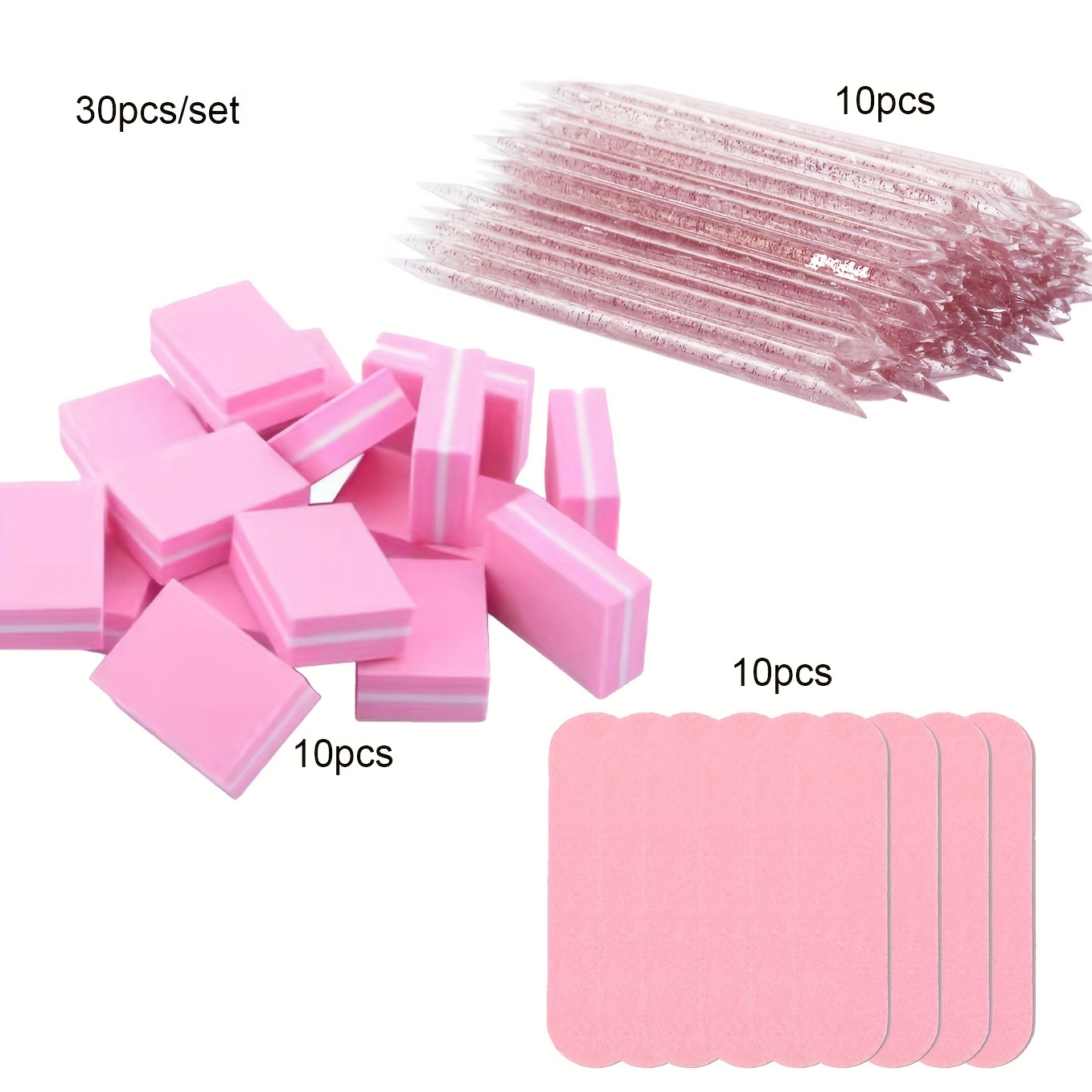 [30 قطعة من أدوات فن الأظافر]  - مراجعة Sanding Stick Set وسعره