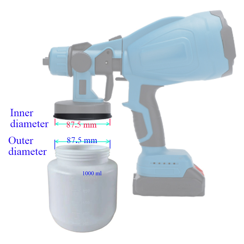 1000 مللي بندقية رذاذ كهربائية - مراجعة Spray Can Lacquer وسعره